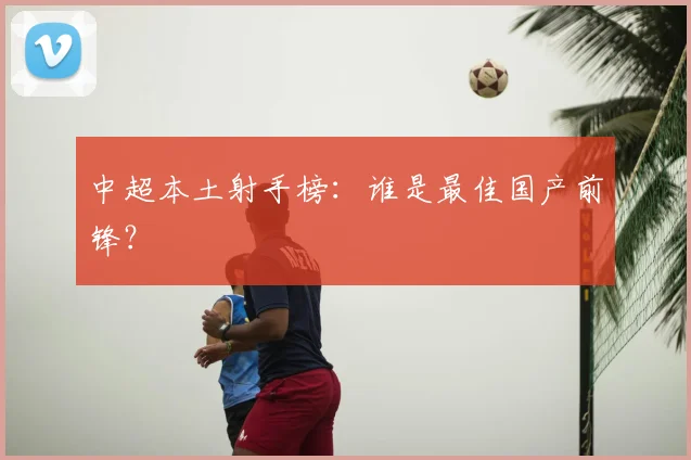 中超本土射手榜:谁是最佳国产前锋?